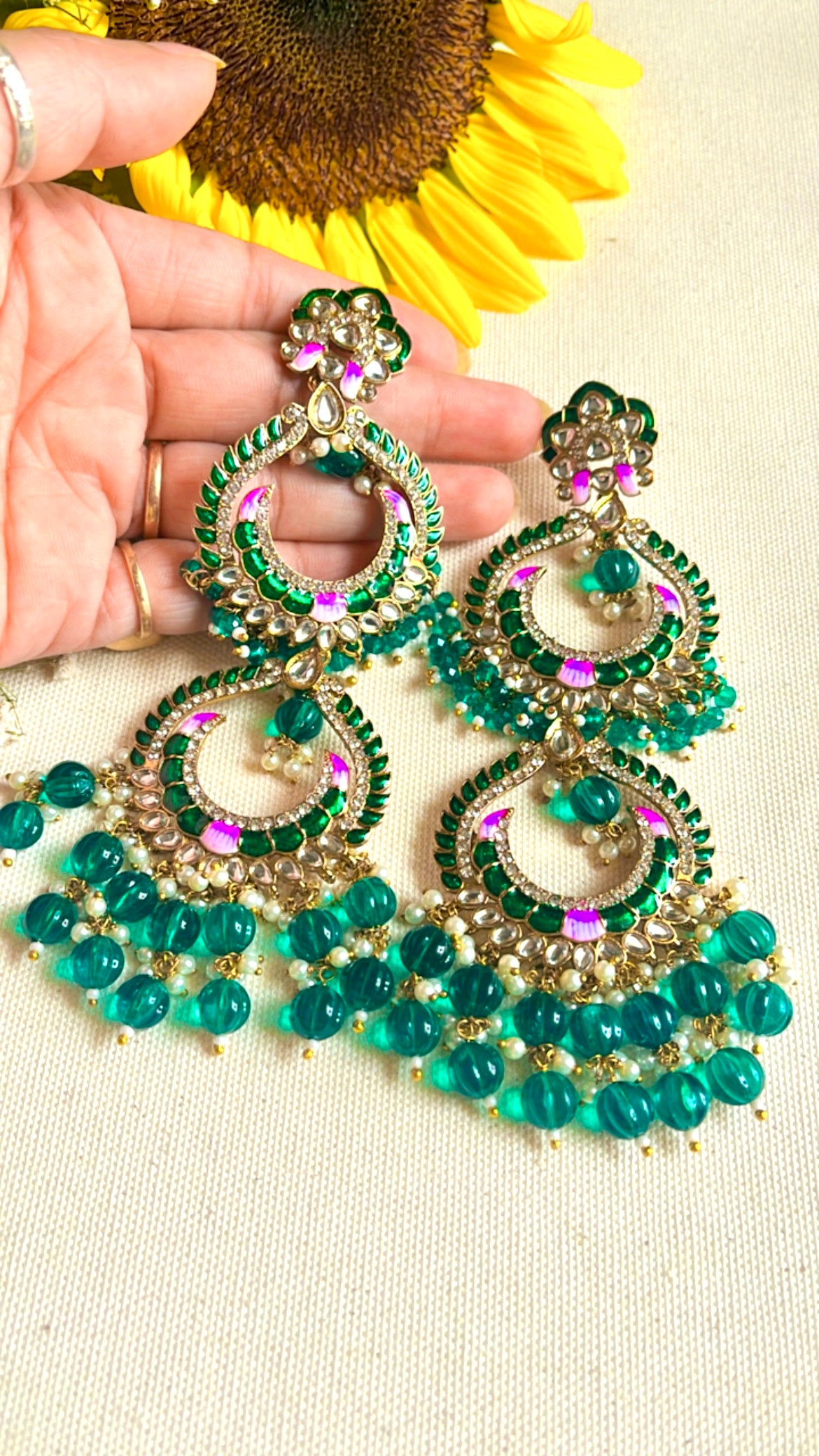 Green Heeral Earring