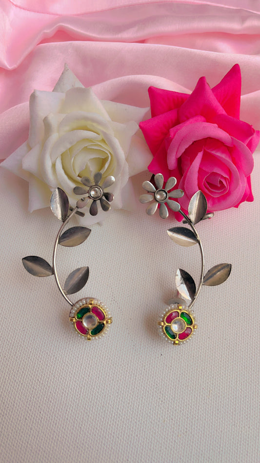 Laisha Silver Cuff Earring