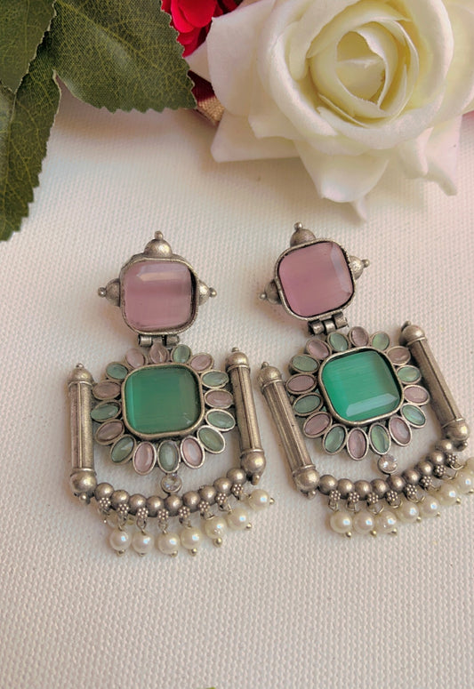 Nisha  Silver Earring