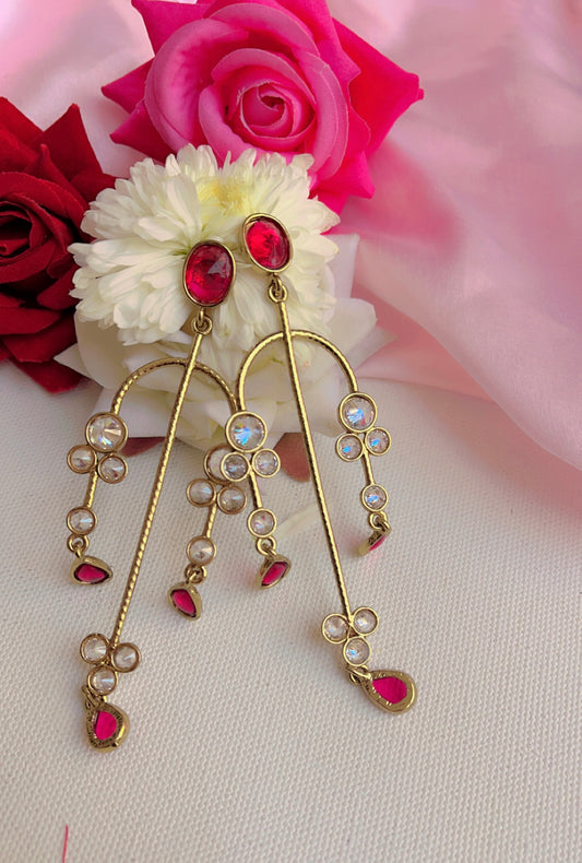 Pink Vanika Earring