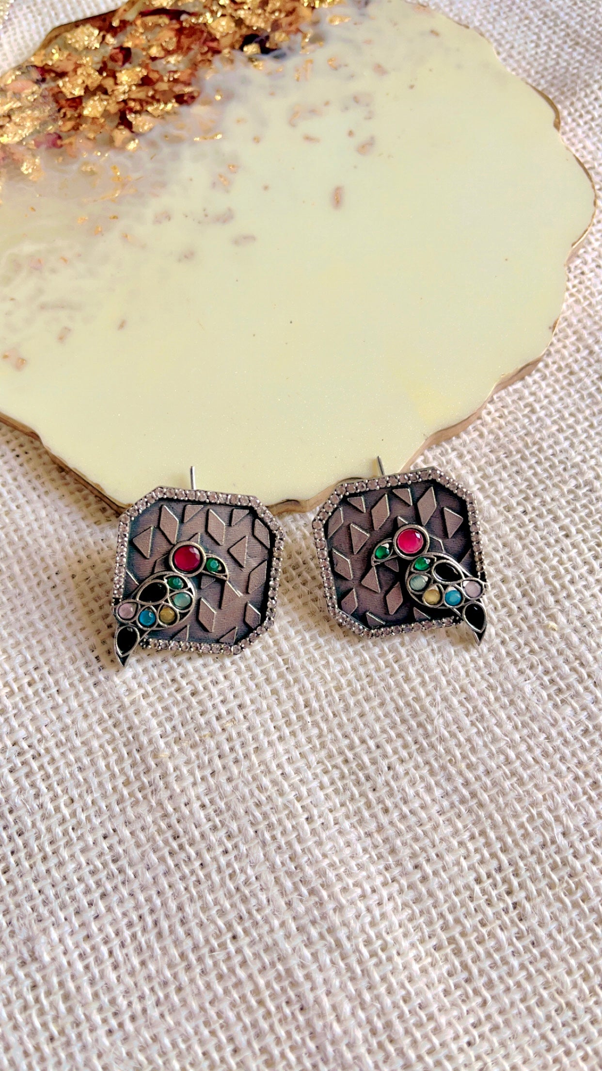 Tapsi Silver  Stud Earring