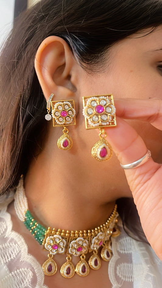 Green Siyana Neckpiece Set