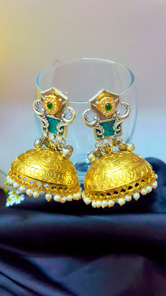 Blue Shilpi Jhumka Earring