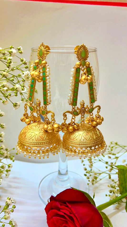 Mint Anamika Jhumka Earring