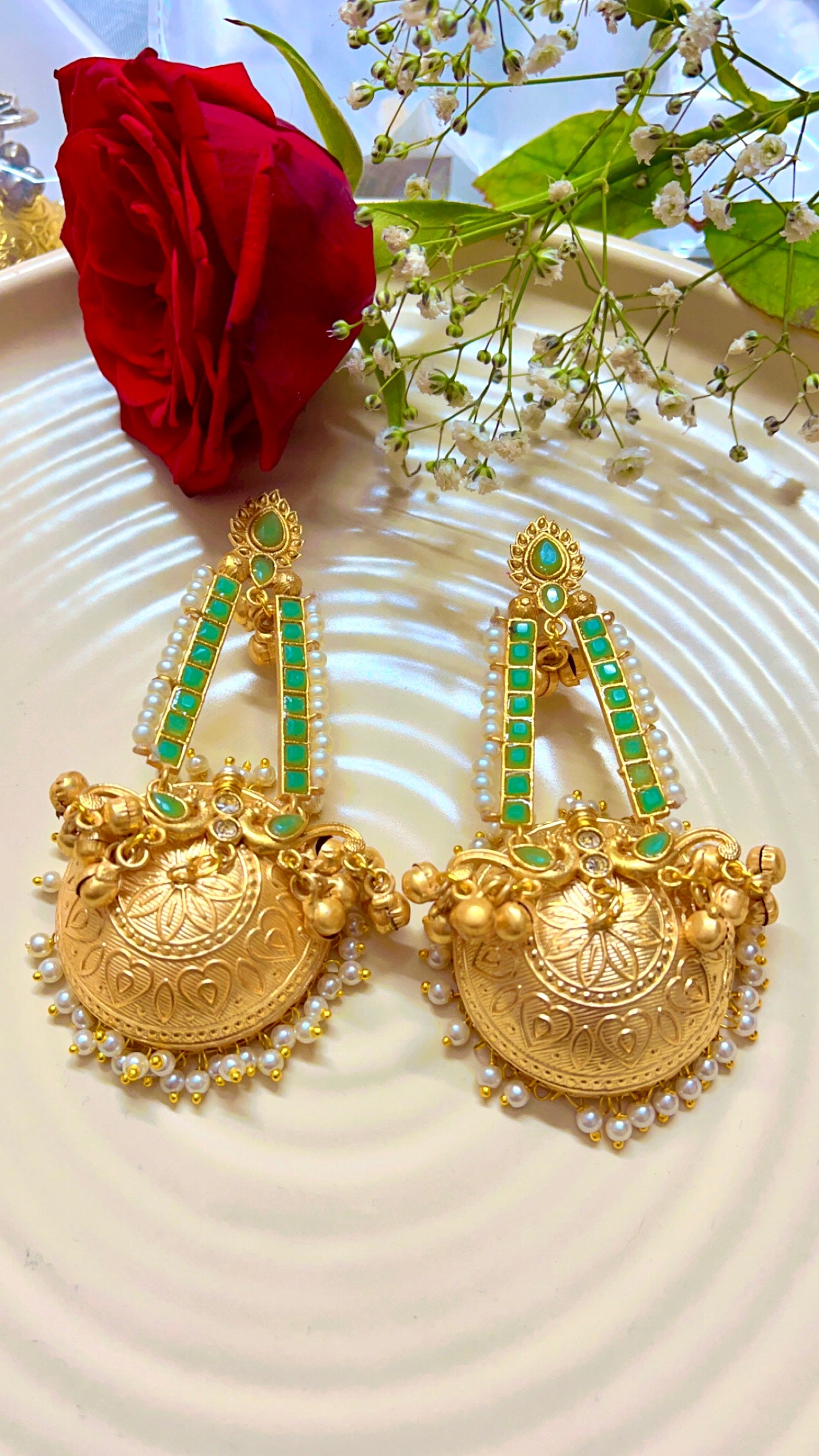 Mint Anamika Jhumka Earring