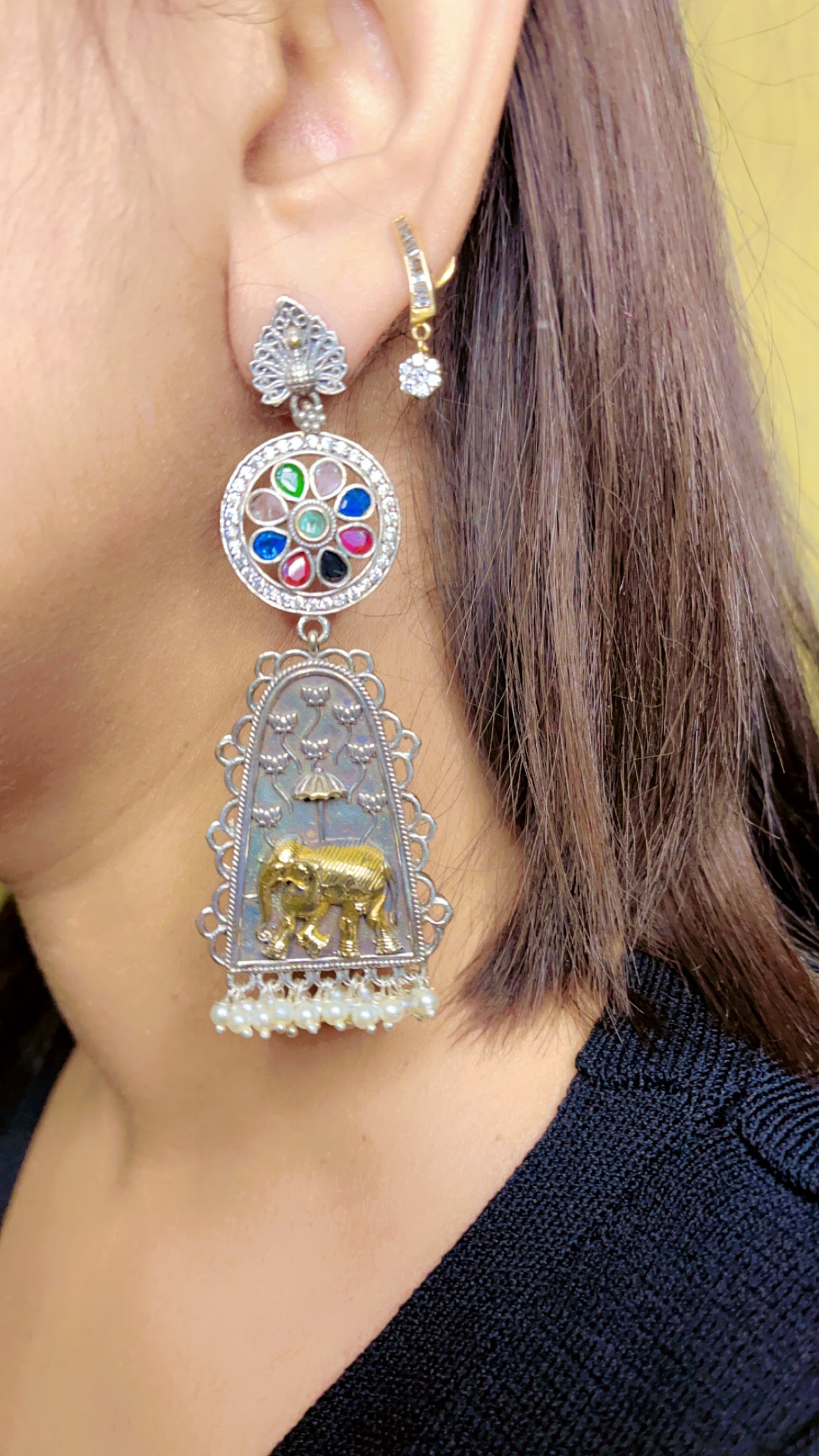 Tashi Silver Earring