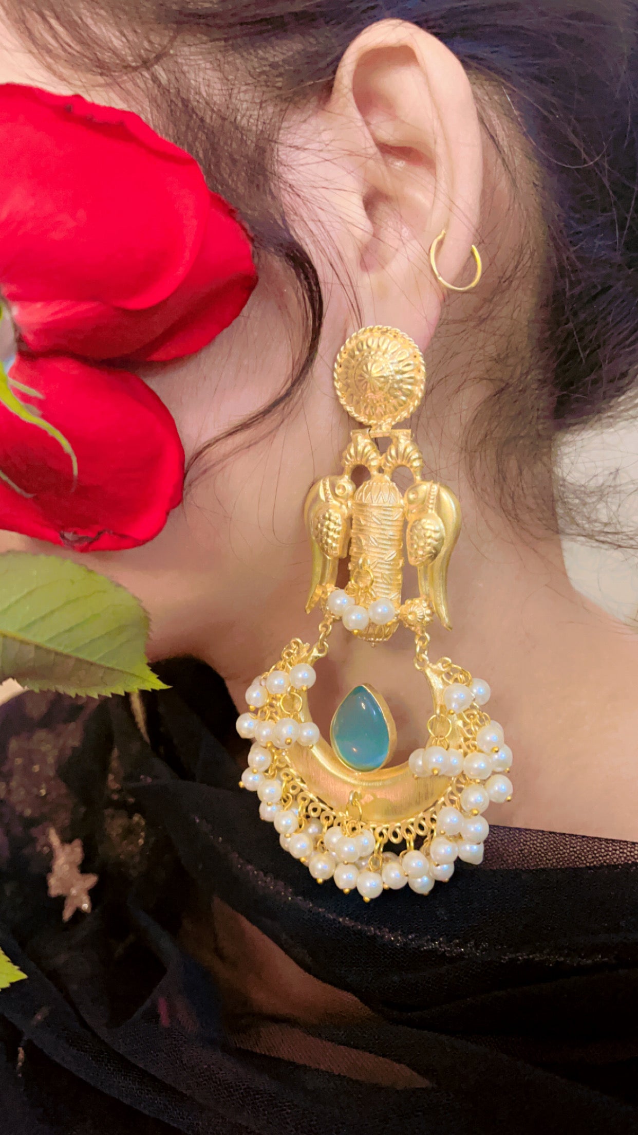 Orange Tisha  Earring