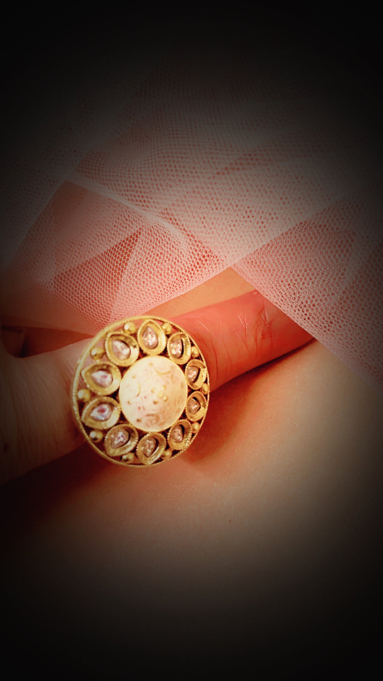 Meenal  Polki Ring