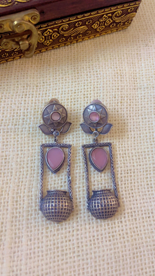 Trishu Silver Earring