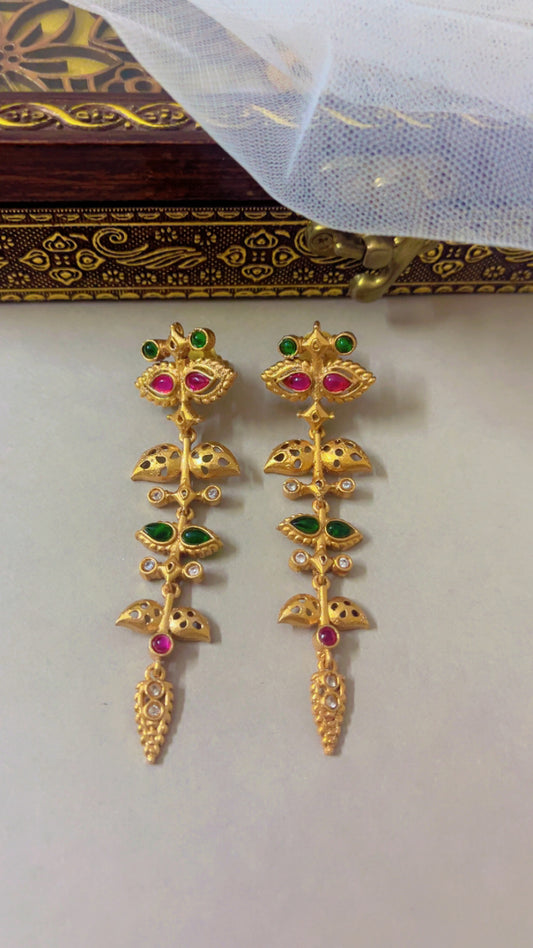Green Lavya Earring