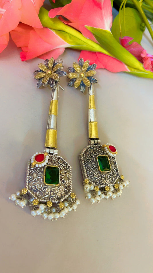 Priyanjali  Silver Earring