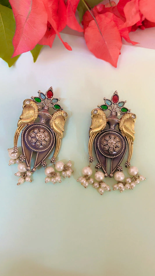 Multi Kavishree Silver Earring