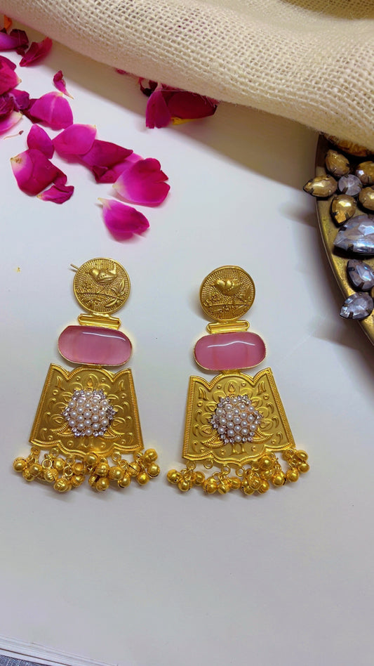 Pink Priya Statement Earring